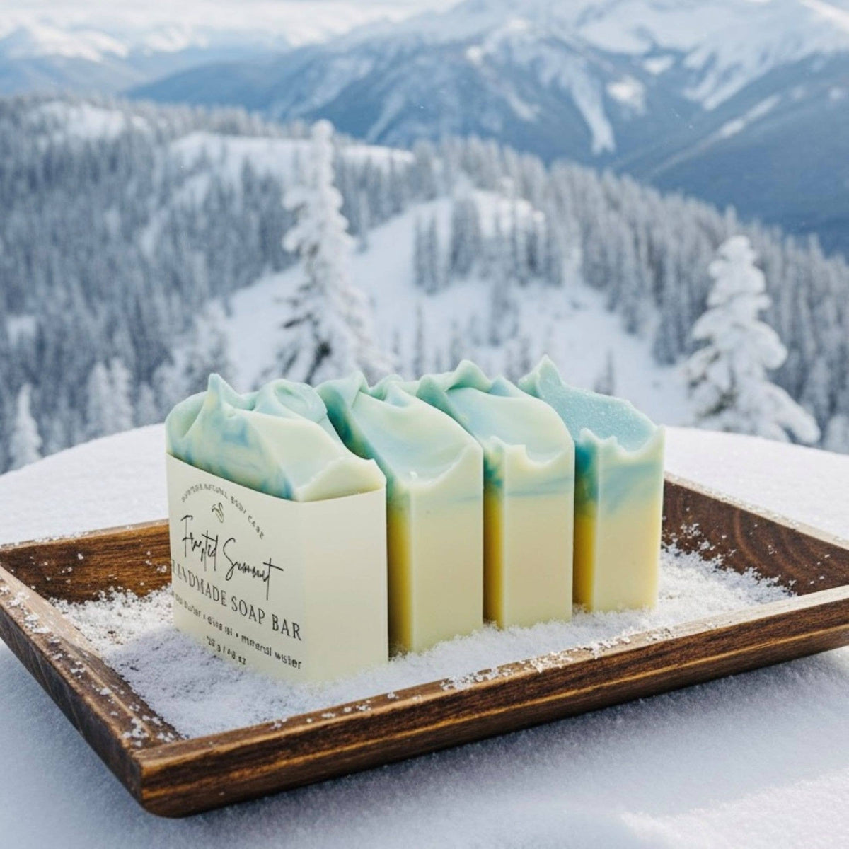 Frosted Summit Handmade Soap Bar Fresh Pine Scent