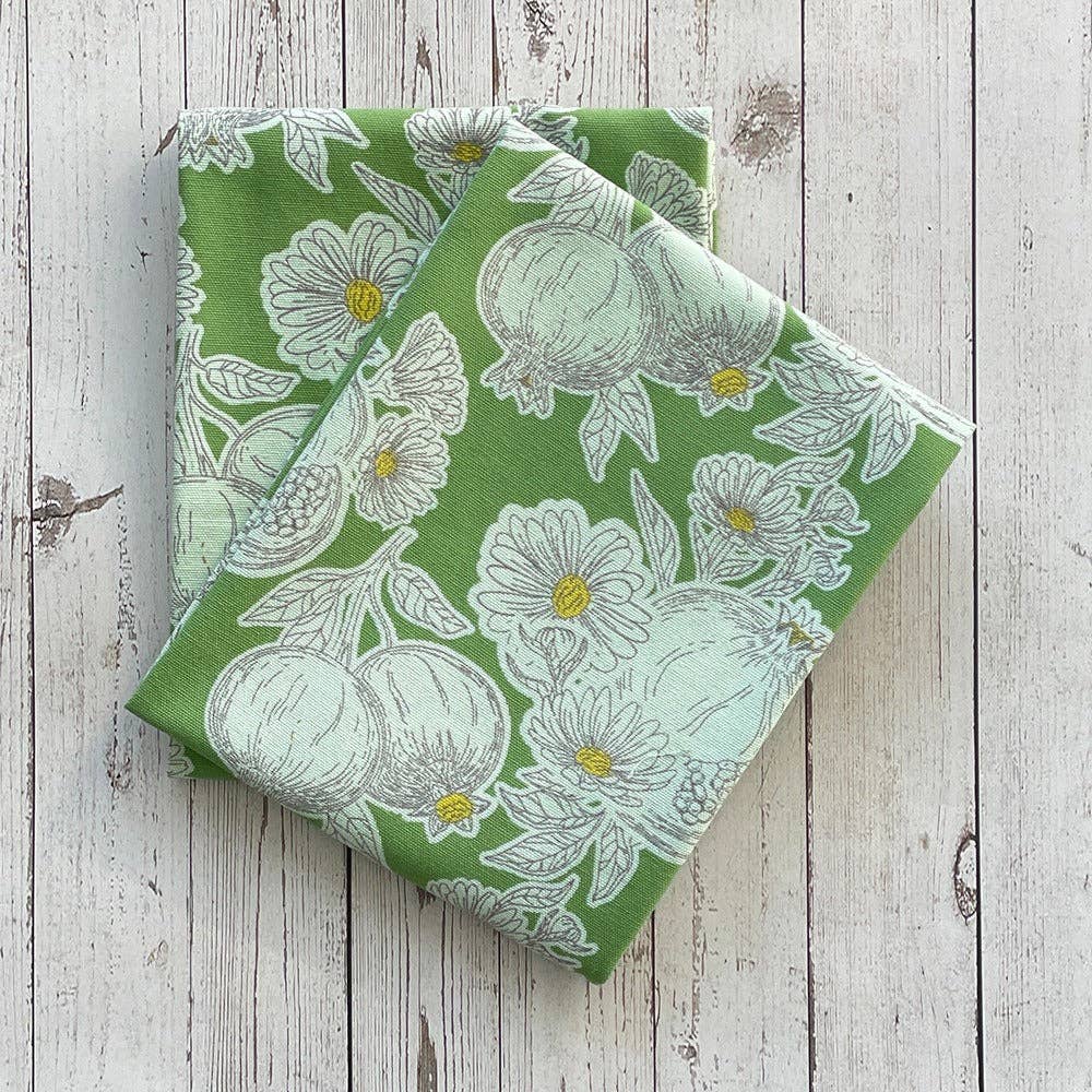 Pomegranate Green Printed Kitchen Towel