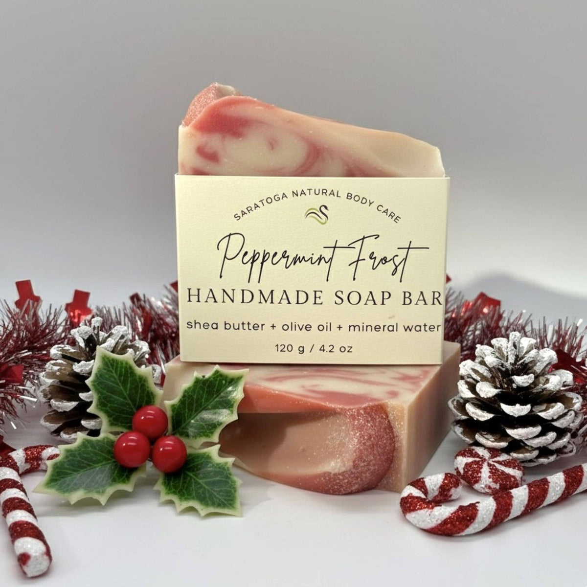 Peppermint Frost Handmade Soap Bar