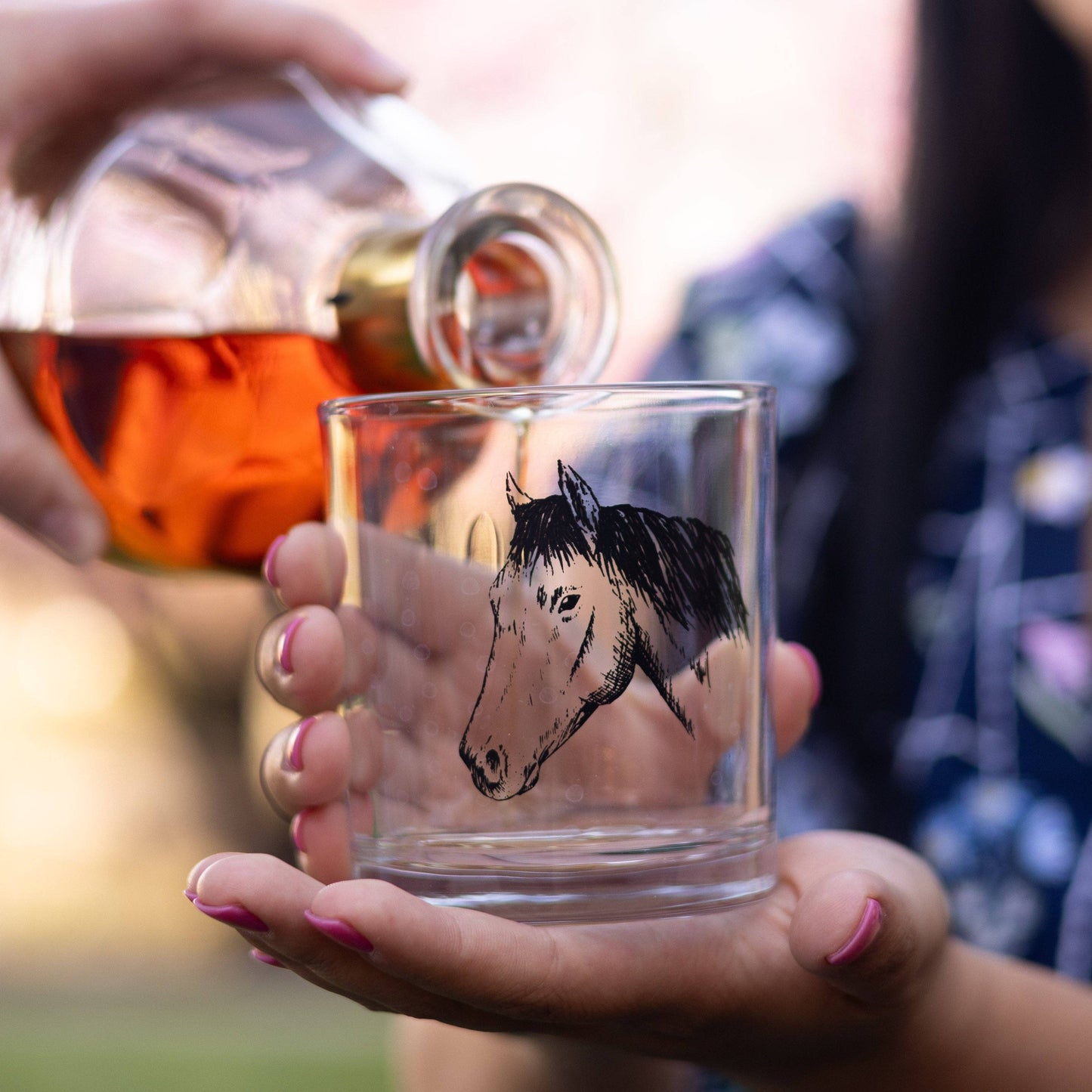 Horse Head Rocks Glass