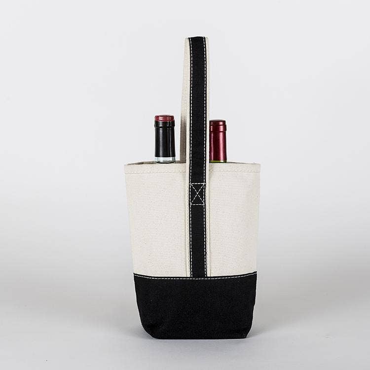 2- Bottle Canvas Wine Gift Host Bag
