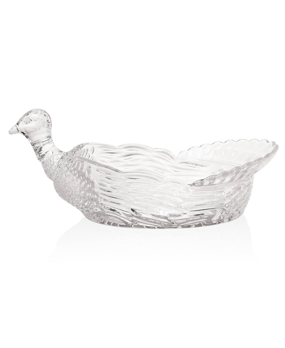 Harvest Turkey Crystal Serving Platter