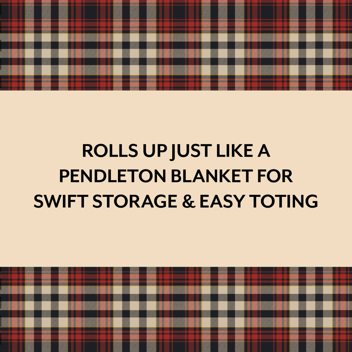 Pendleton Red Black Check Pattern Chess & Checkers