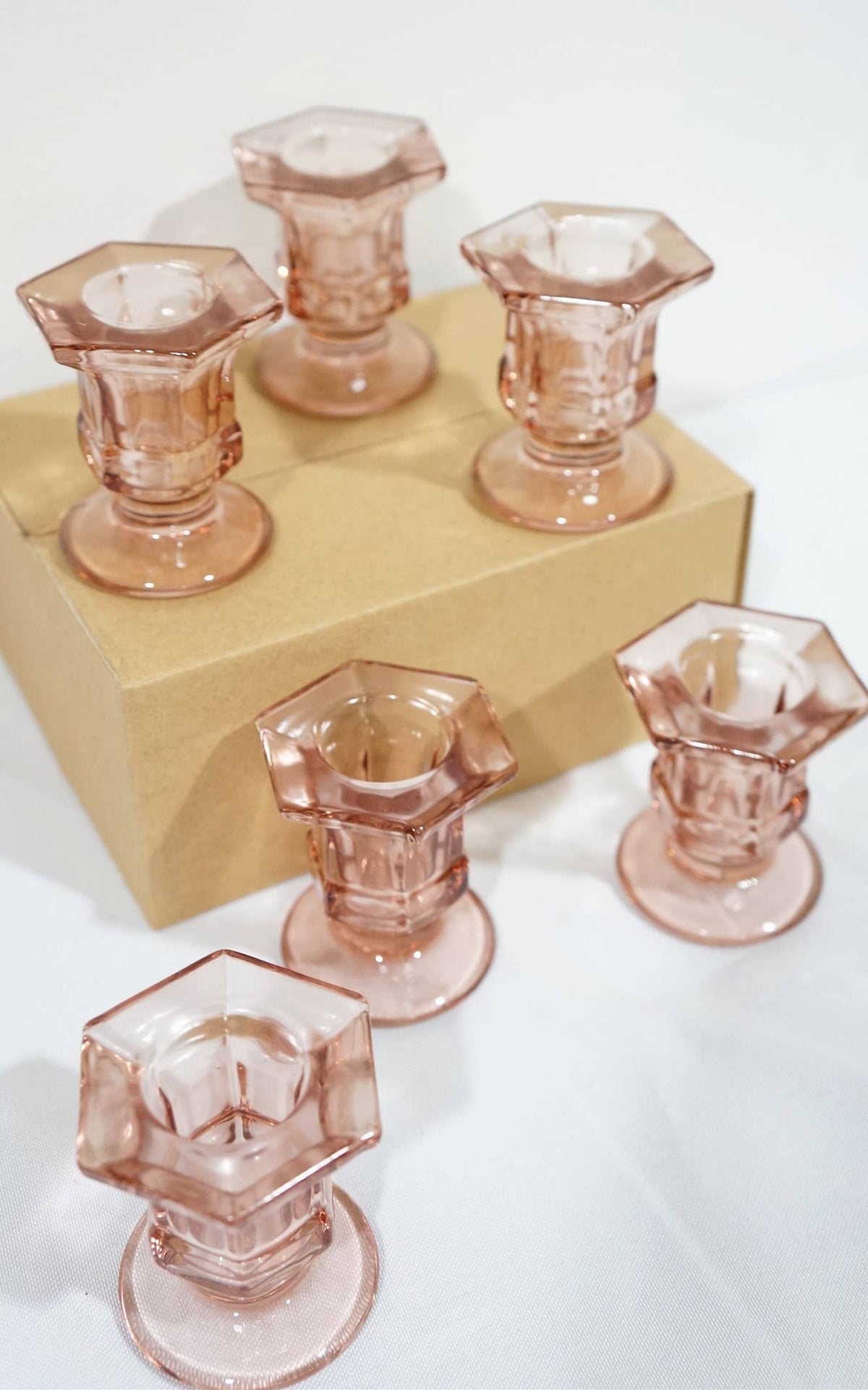 Glass Candlestick Holders Taper Candle Holders Tabletop