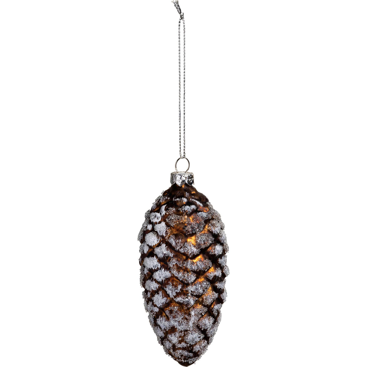 Glass Pinecone Christmas Ornament