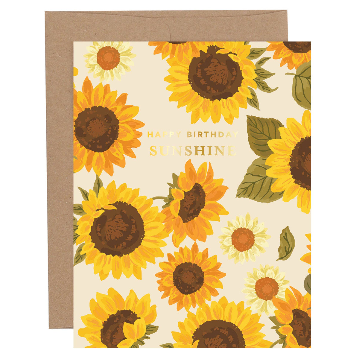 Happy Birthday Sunshine Sunflower Greeting Card