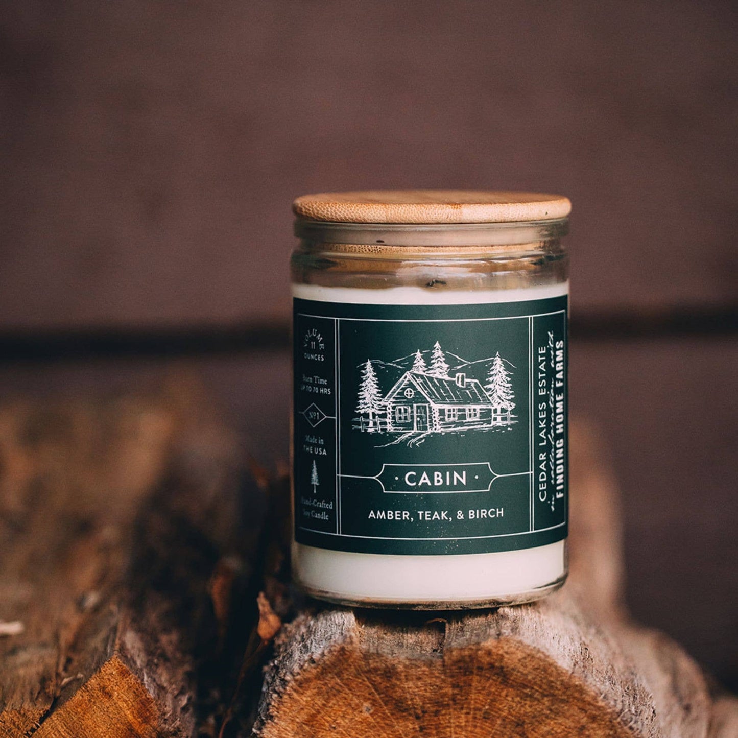 Soy Candle, Cabin, Woody Scent