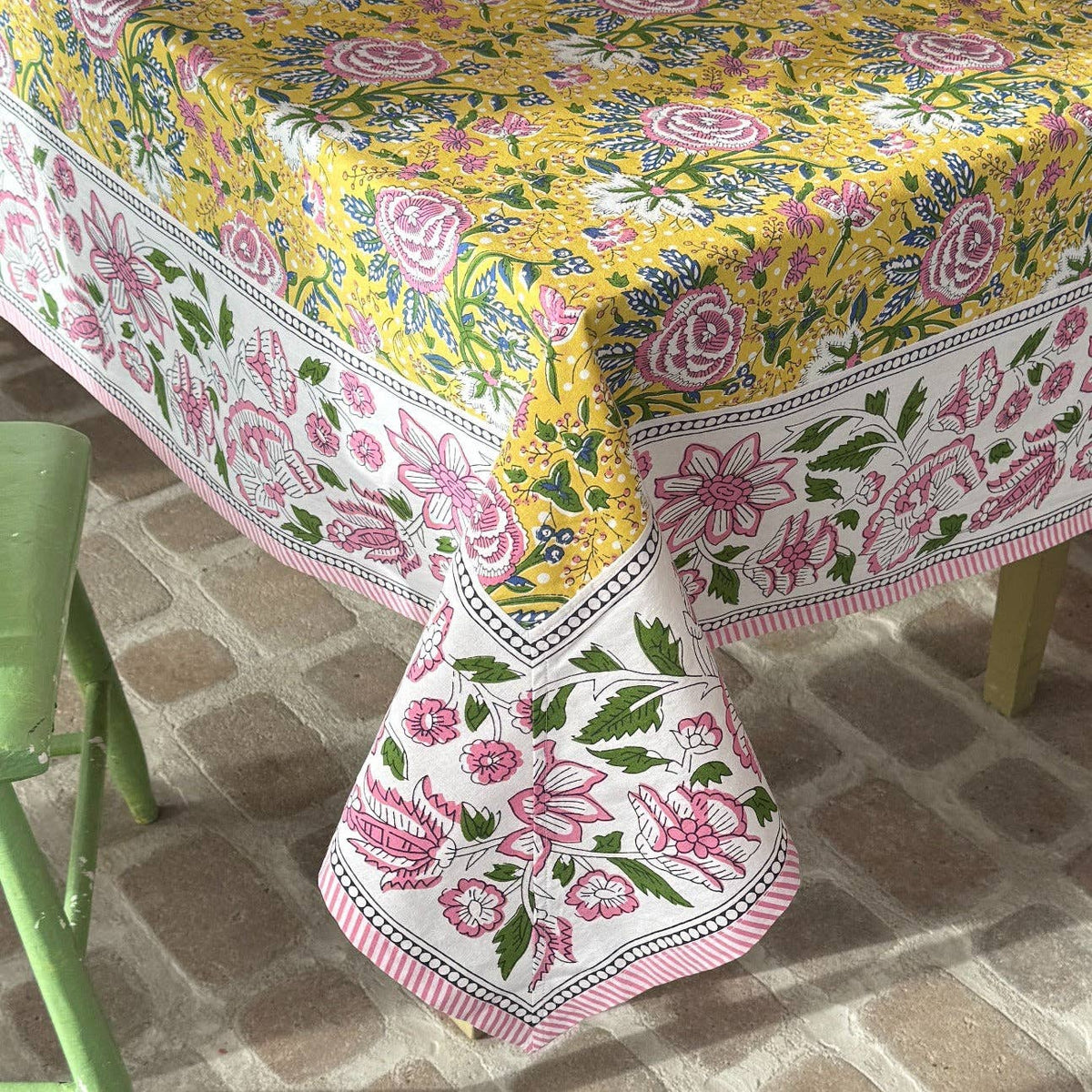 Sophie Yellow Tablecloth