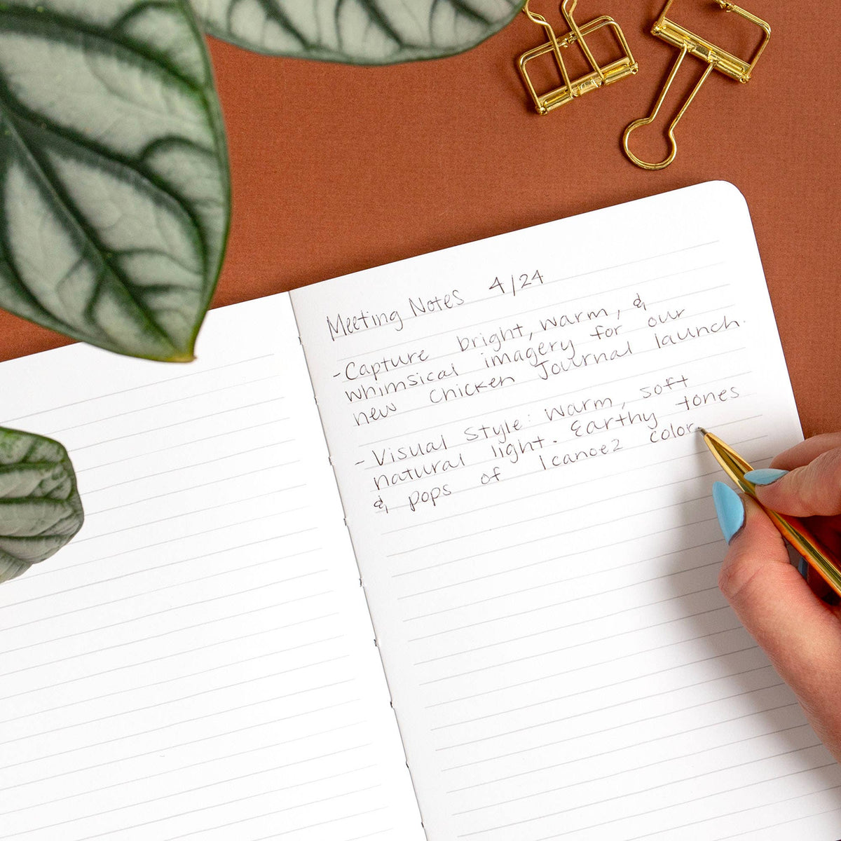 Chicken Meadows Lined Journal