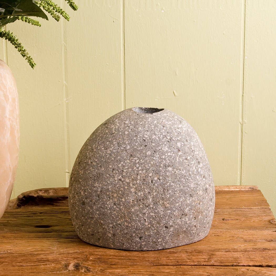 Natural River Stone Bud Vases