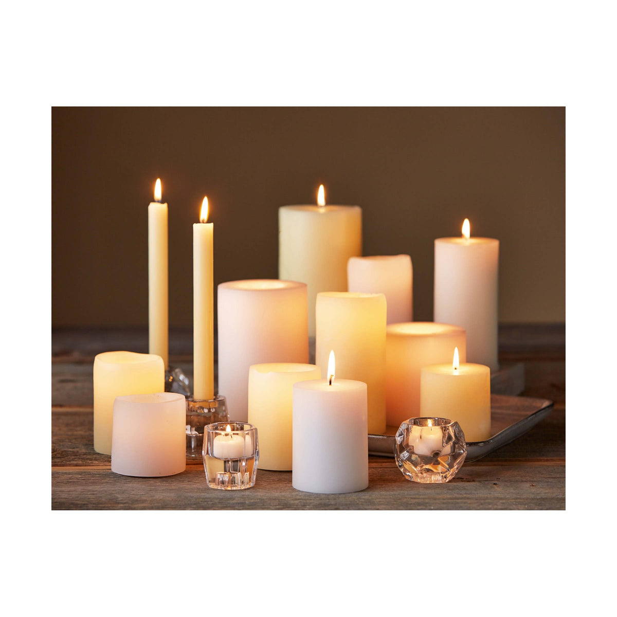 Chapel Wedding Pillar Candle 4x6 - White