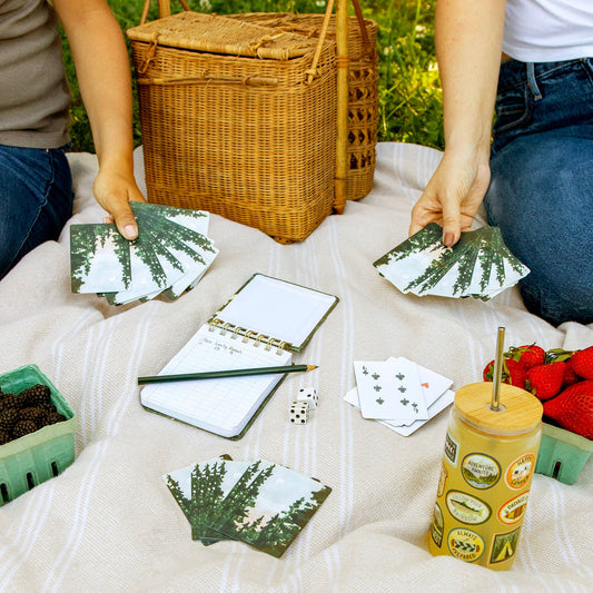 Playing Cards + Scorekeeping Set (forest)