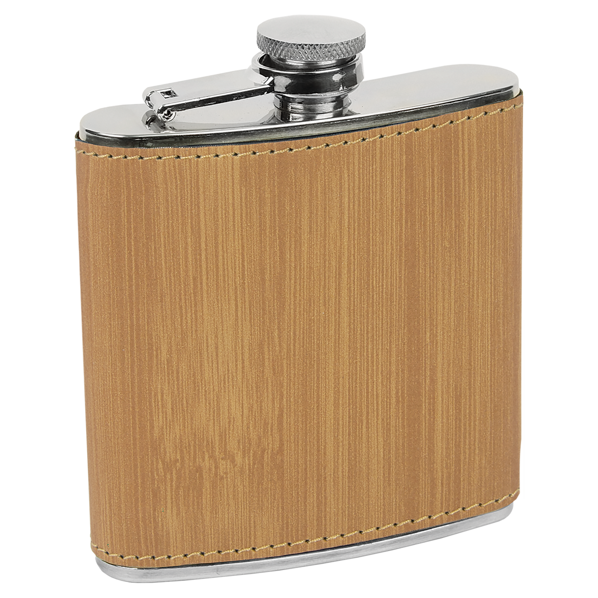 Pine Trees 6 oz. Leatherette Stainless Steel Flask
