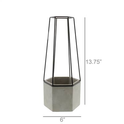 Indio Planter - Sm - Cement