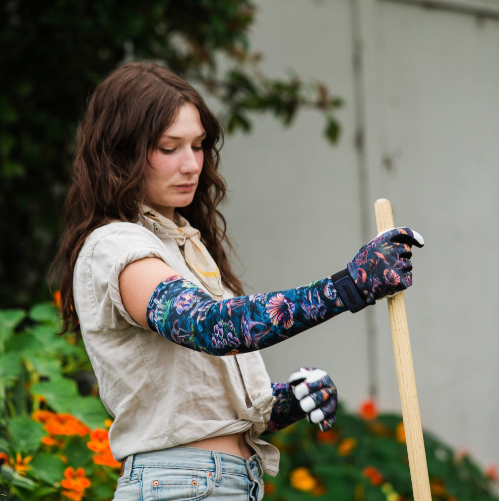 Garden Gloves - Leather - Fungi Foragers