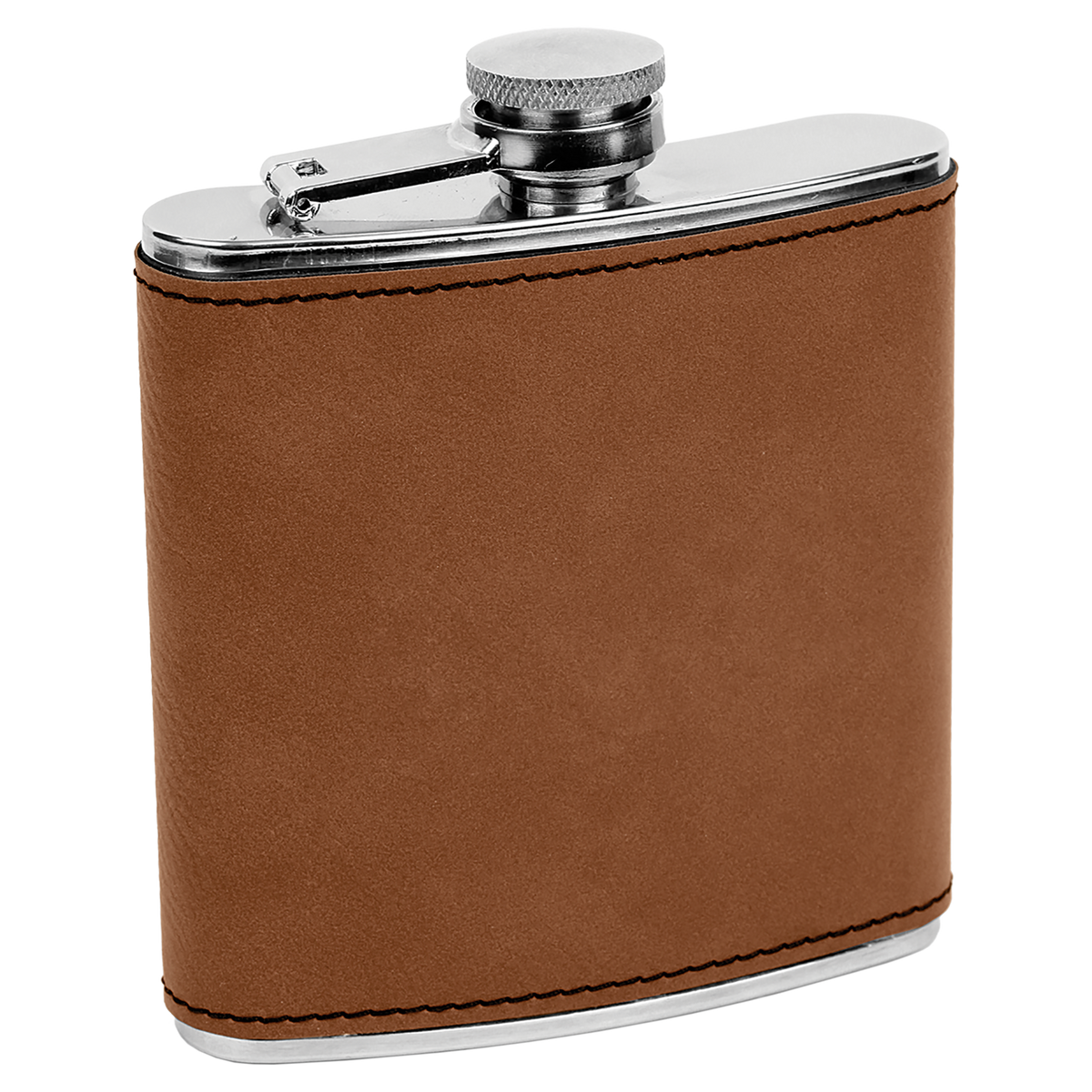 Pine Trees 6 oz. Leatherette Stainless Steel Flask