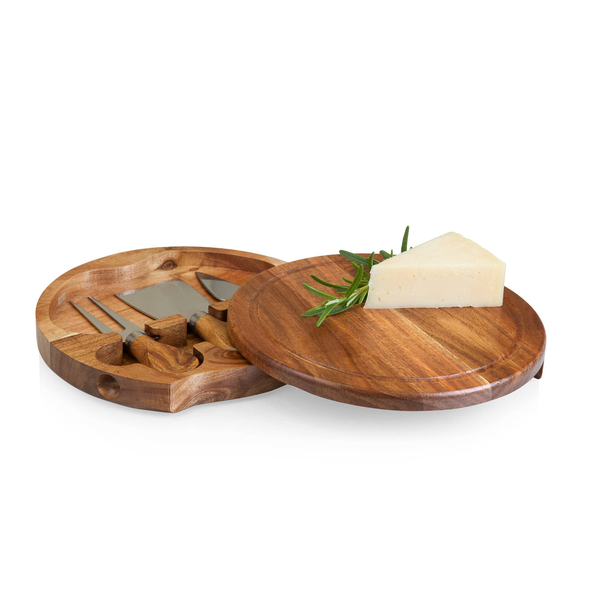 Acacia Brie Cheese Cutting Board & Tools