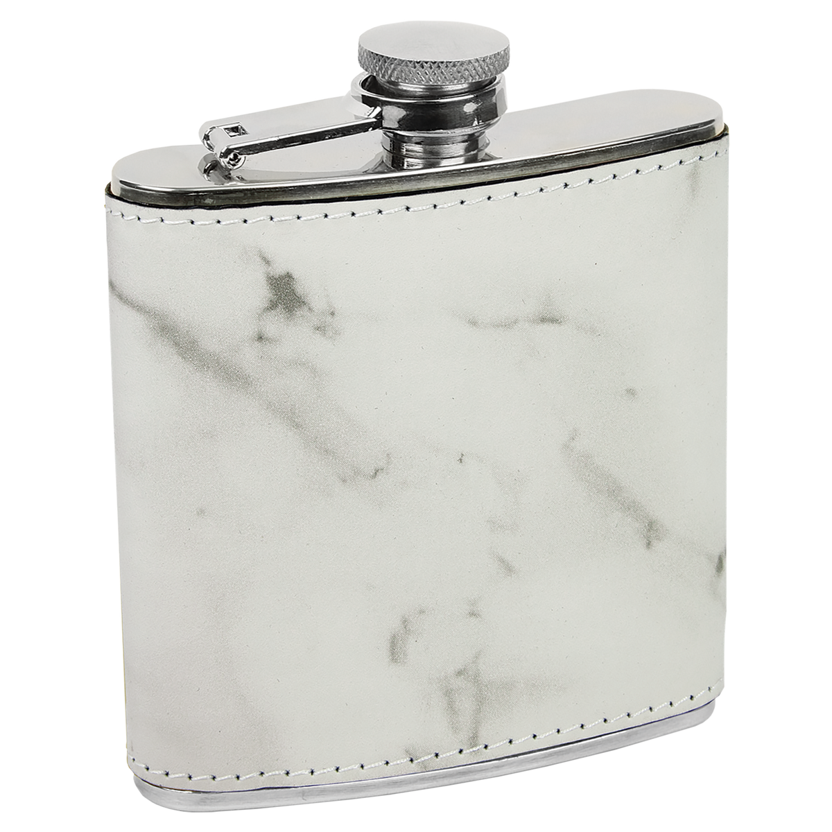 Pine Trees 6 oz. Leatherette Stainless Steel Flask
