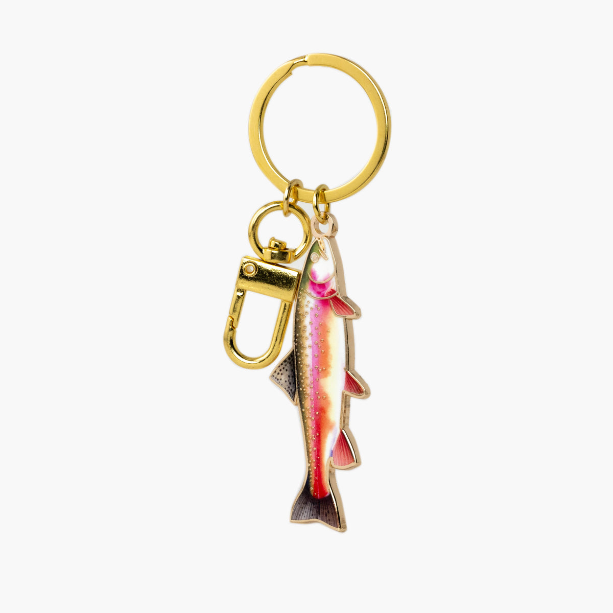 Rainbow Trout Keychain & Bag Charm, Fishing Gifts