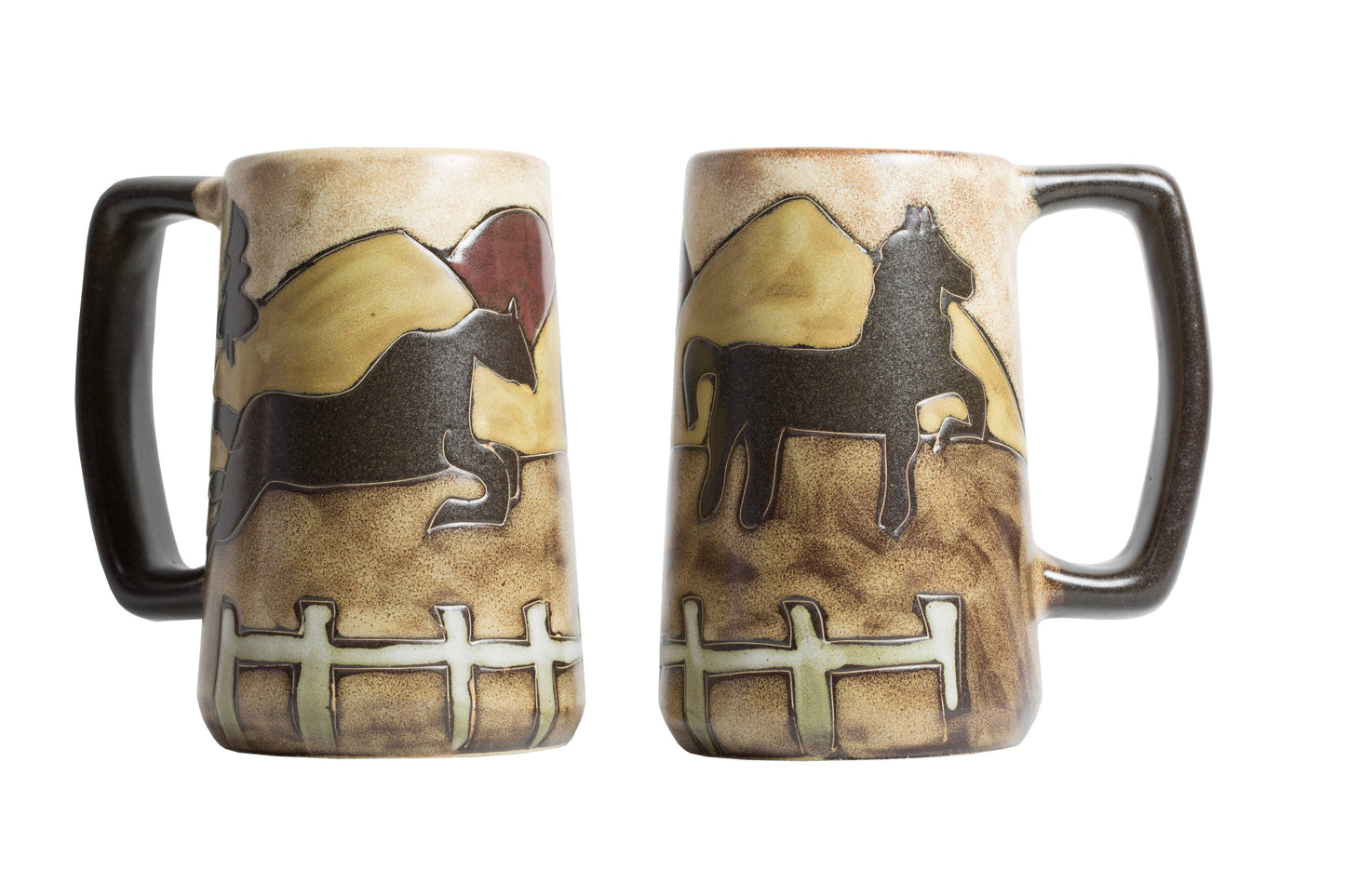 Mara Stoneware Equestrian Stein 16oz