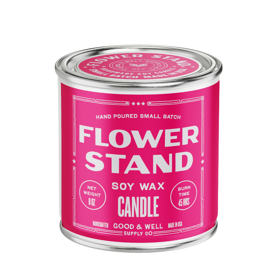 Flower Stand Soy Candle