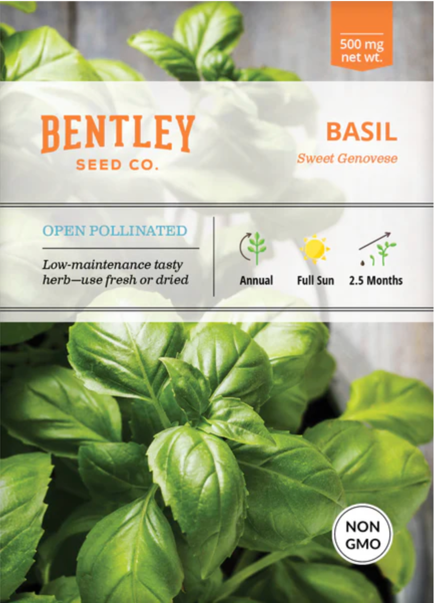 Basil 'Sweet Genovese' - Herb Seeds