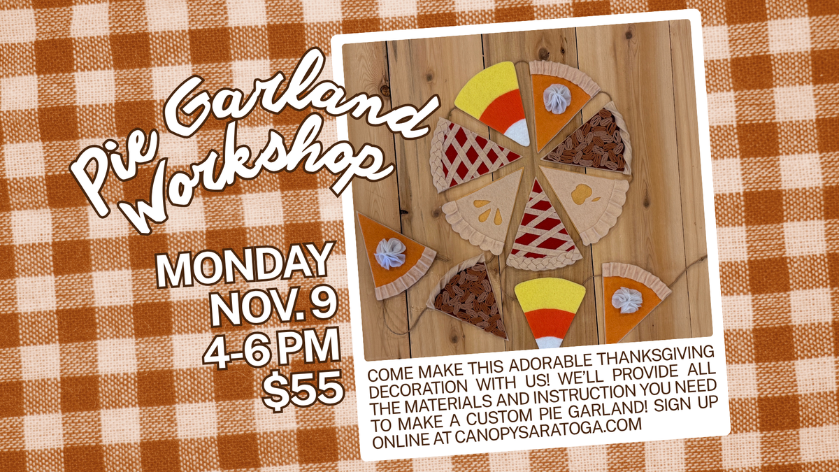 Felt Pie Garland Workshop