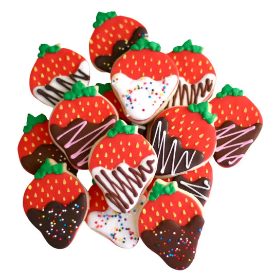 6 Ct. Chocolate Covered Strawberry Cookie Gift Box Set
