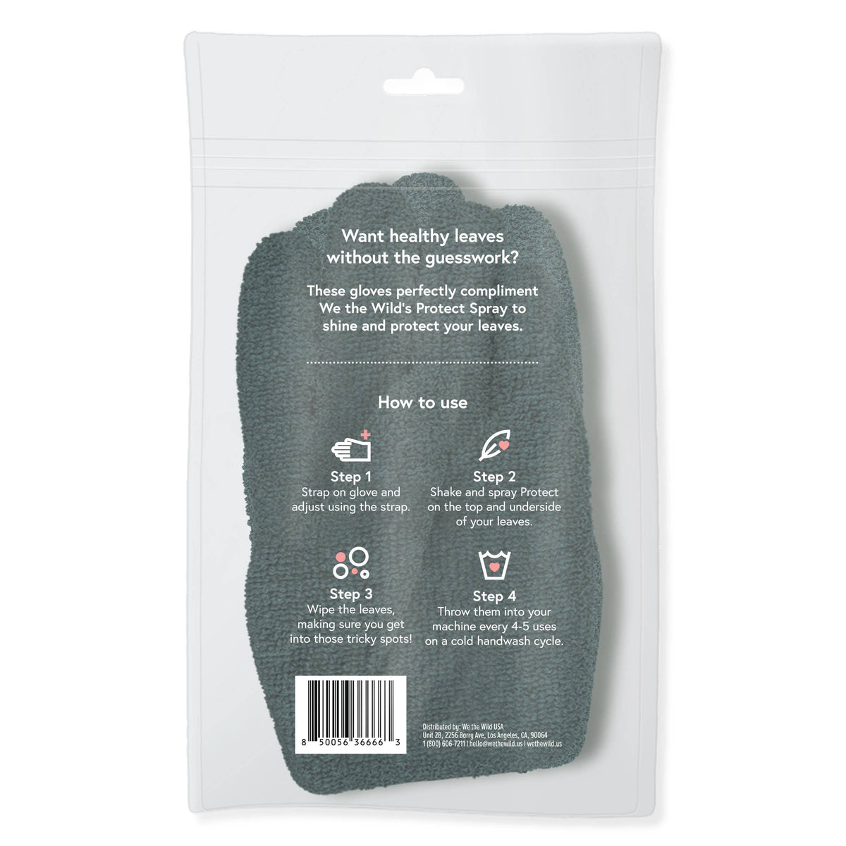 Microfiber Leaf Cleaning Gloves - Green