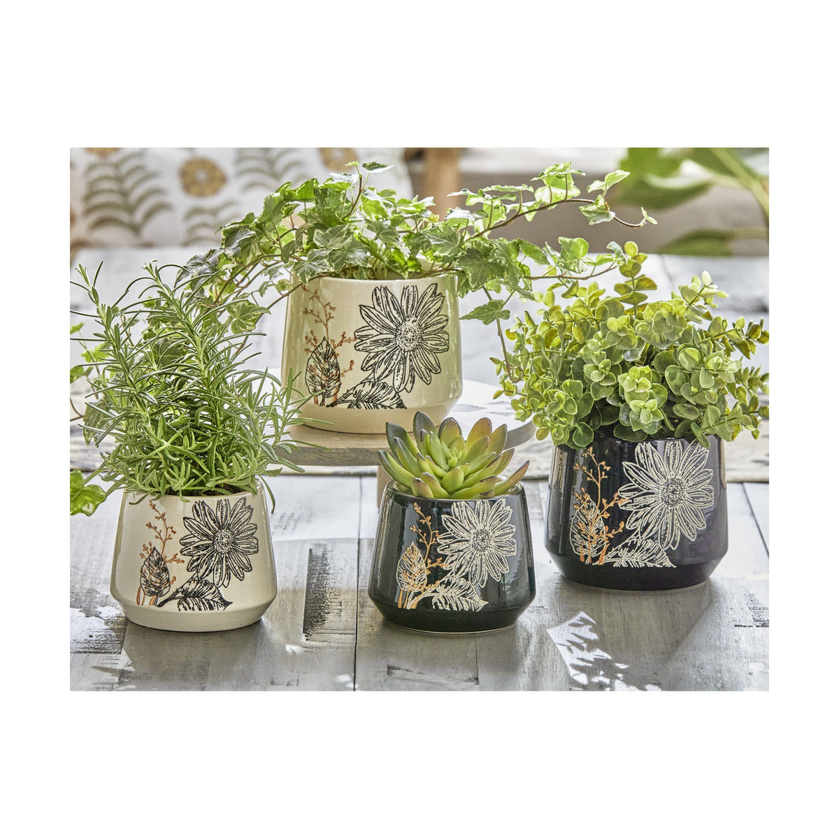 Let It Bee Planter Large Multi Stoneware