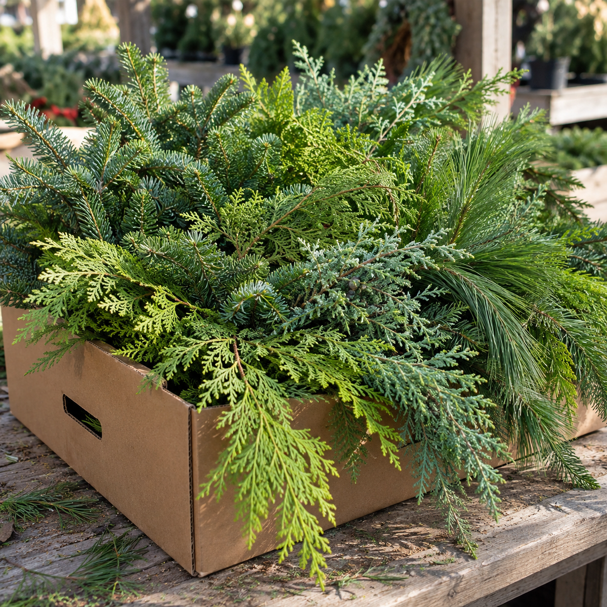 Fresh Mixed Evergreen Bunches | Canopy Holiday Greens