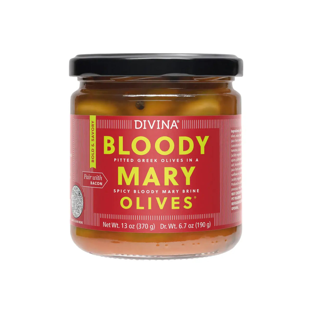 Bloody Mary Olives, Divina 13oz