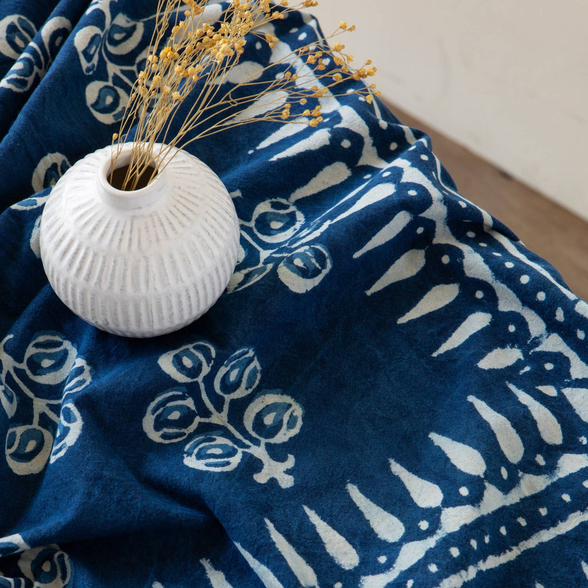 Hawthorn Block Print Tablecloth