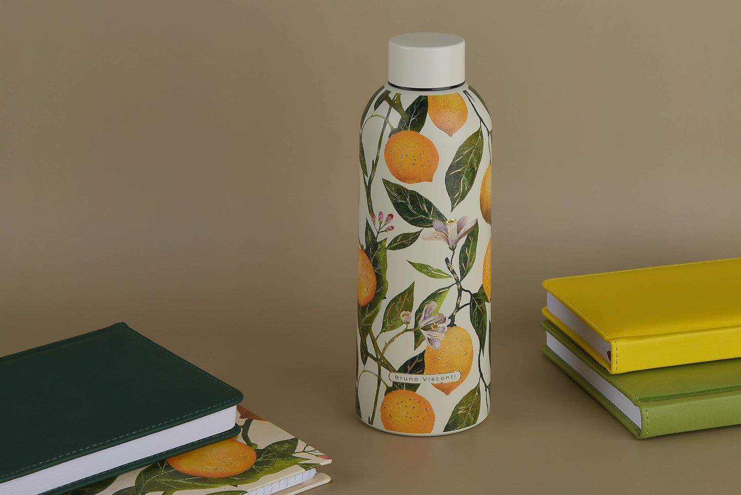 Stainless Steel 16 oz. Insulated Bottle - Lemons