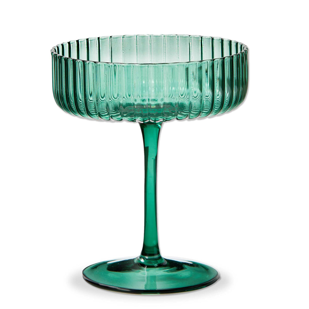 Gramercy Fluted Coupe Glass Spruce Everyday, Christmas