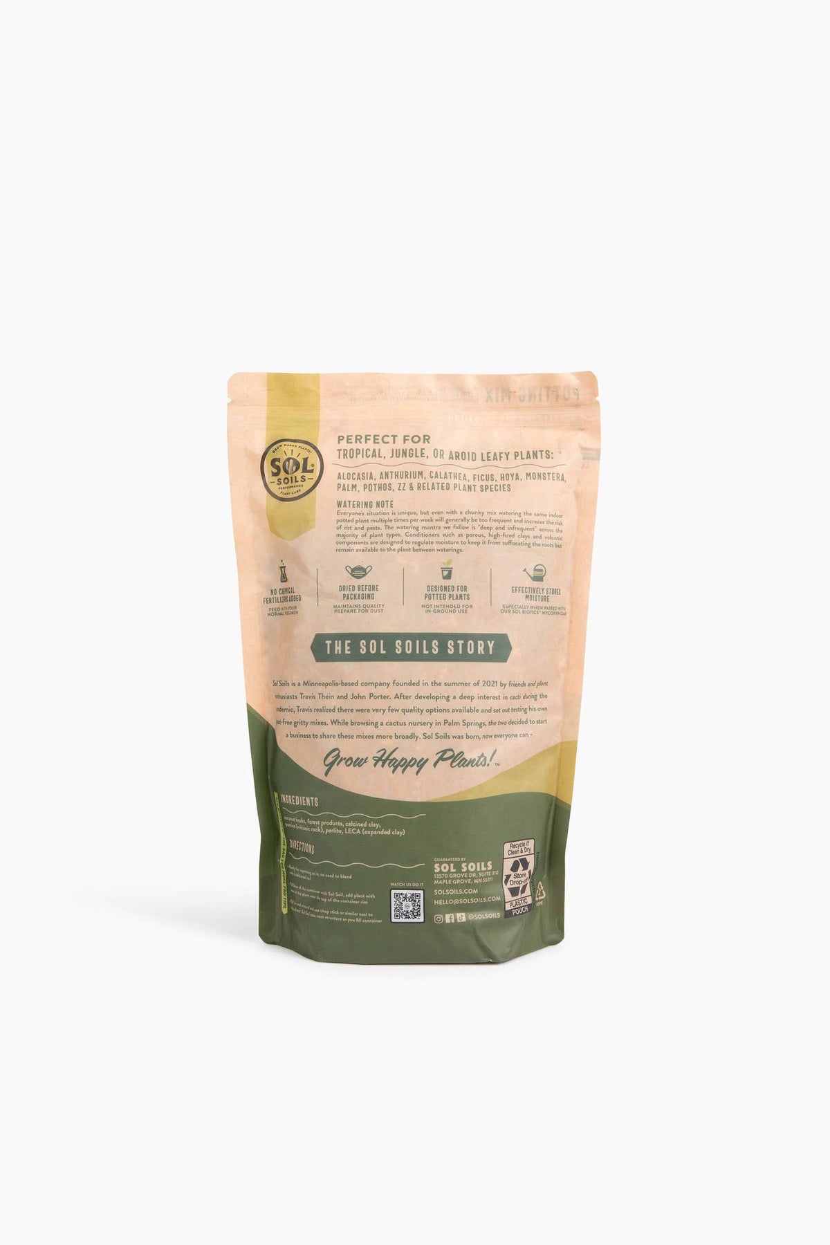 Soil (2Qt) Houseplant Chunky Mix (Aroid/Tropical Soilless)