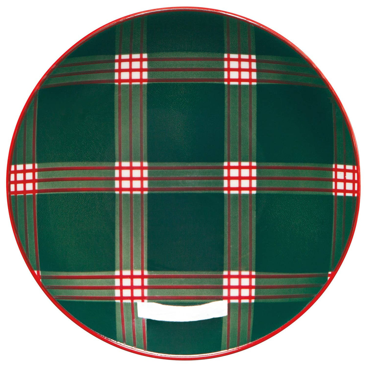 Holiday Plaid Appetizer Christmas Plates
