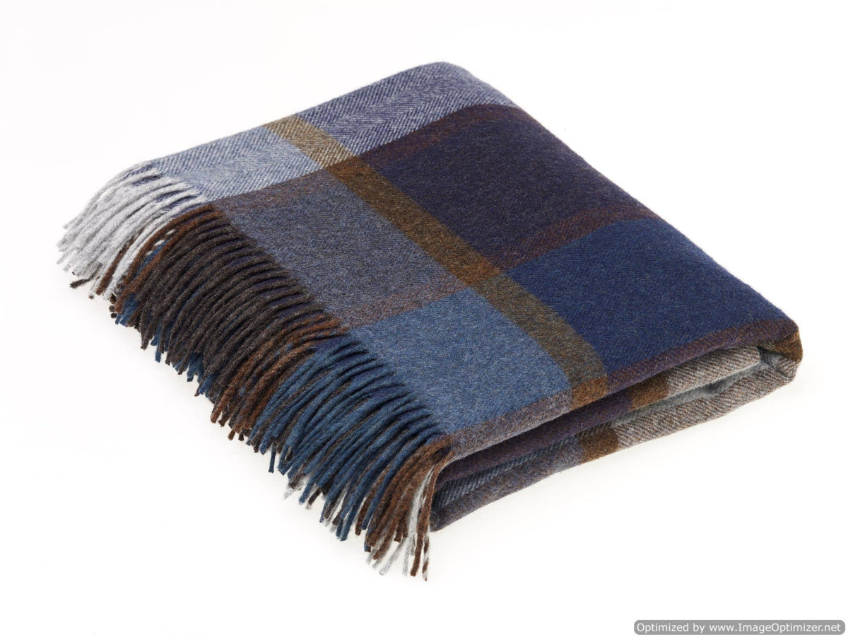 Pateley Damson Throw and Pillow - Merino Lambswool,