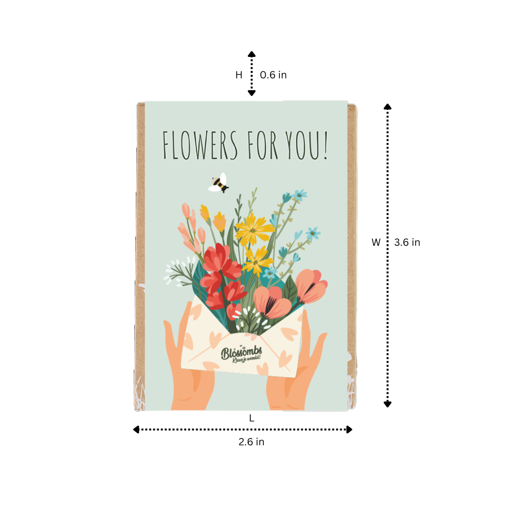 Mini Wildflower Seed Box – Flowers For You Gift Set (4)