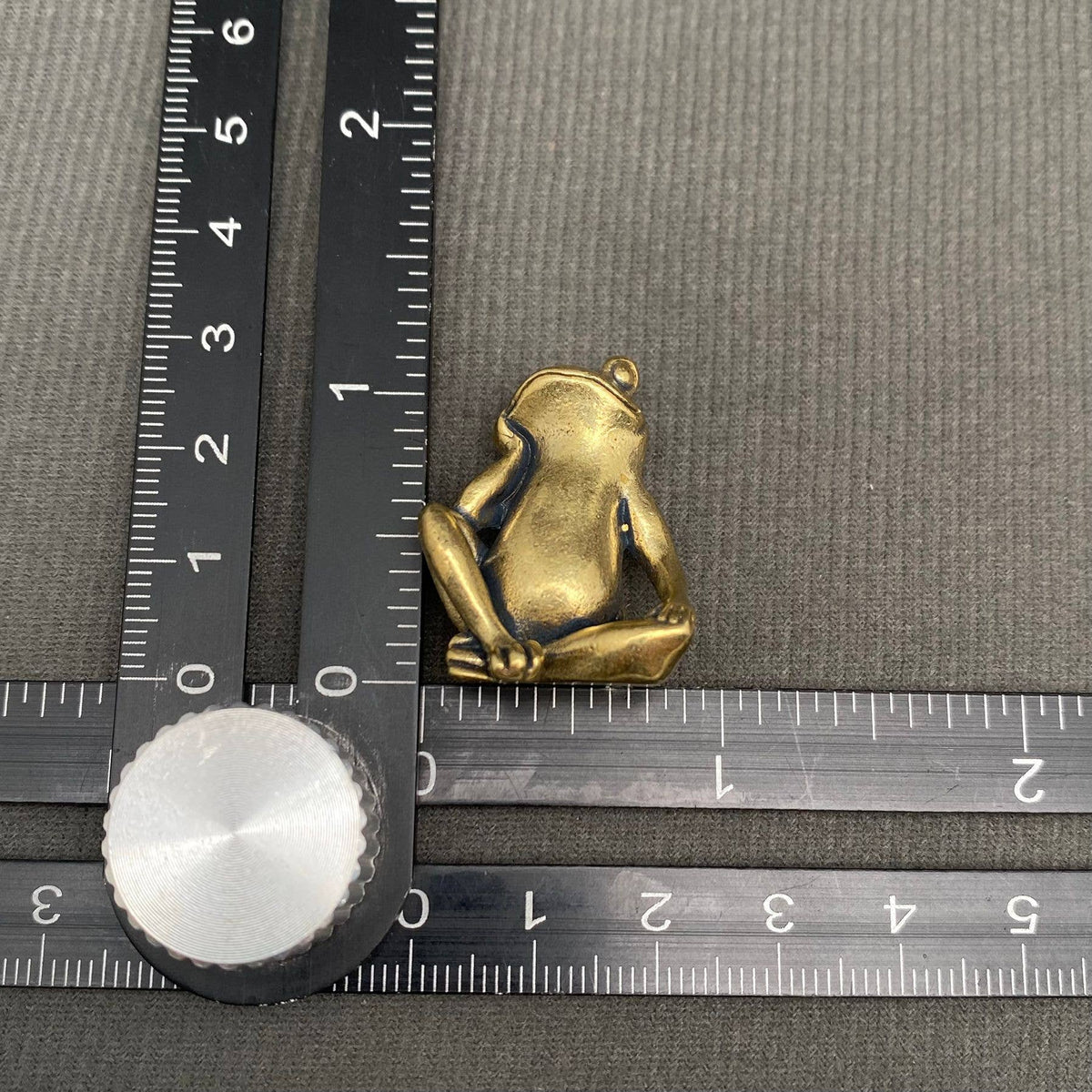 Brass Sitting Frog Crafts Desktop Ornaments Decoration