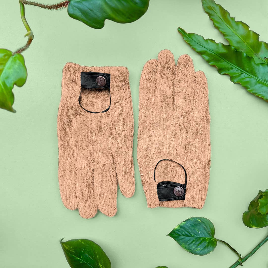 Microfiber Leaf Cleaning Gloves - Pink