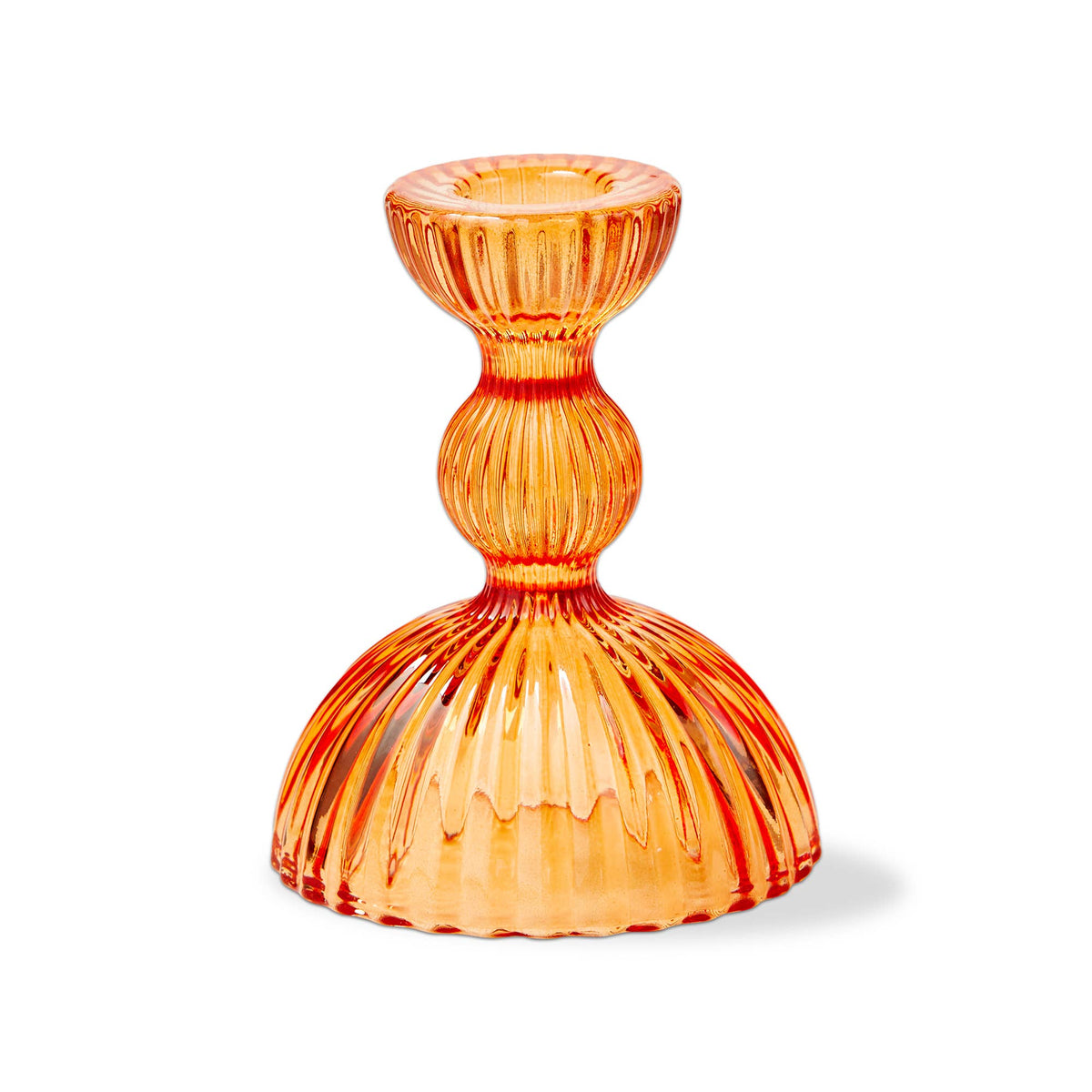Orange Ella Taper Holder Small - Soda Lime Glass