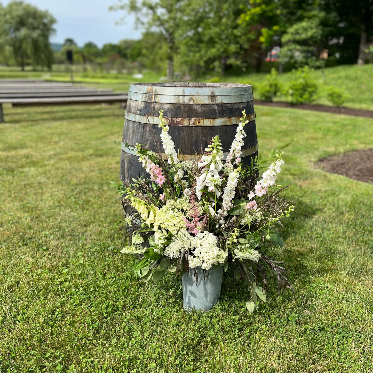 Double Galvanized Planter