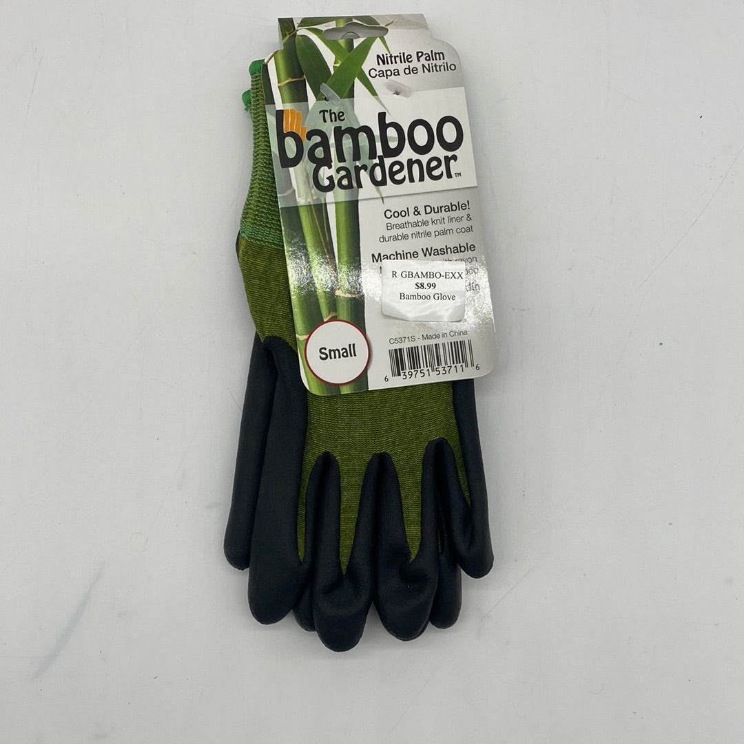 the bamboo gardener gloves Bamboo Rubber Palm Gardener Gloves - Small