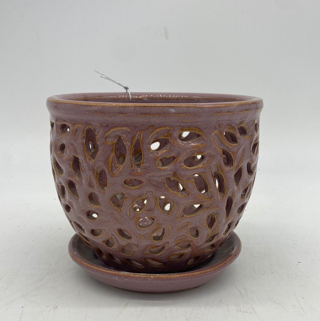 orchid ceramic plant pots Lacey Orchid Planter