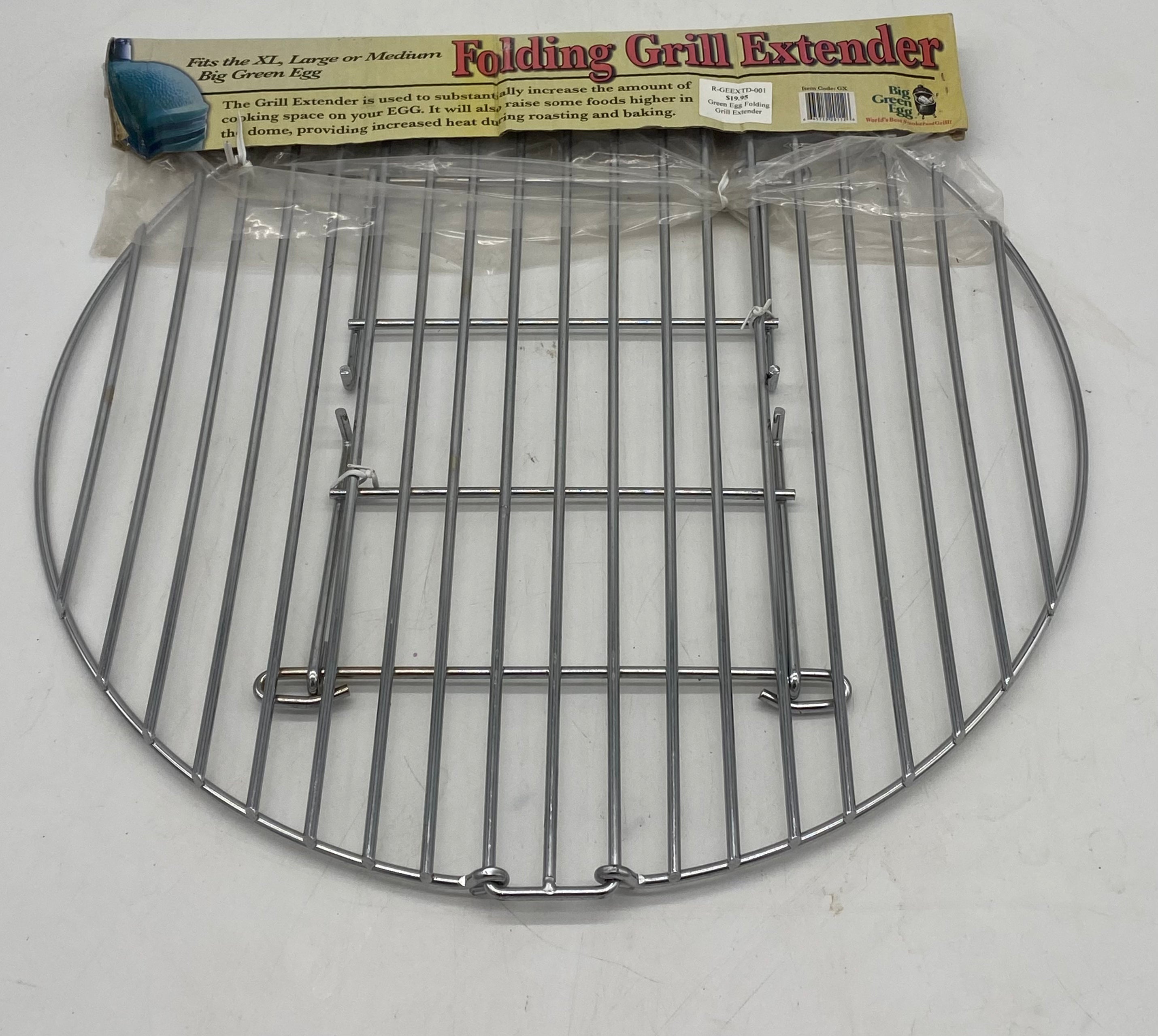 Big green top egg grill extender