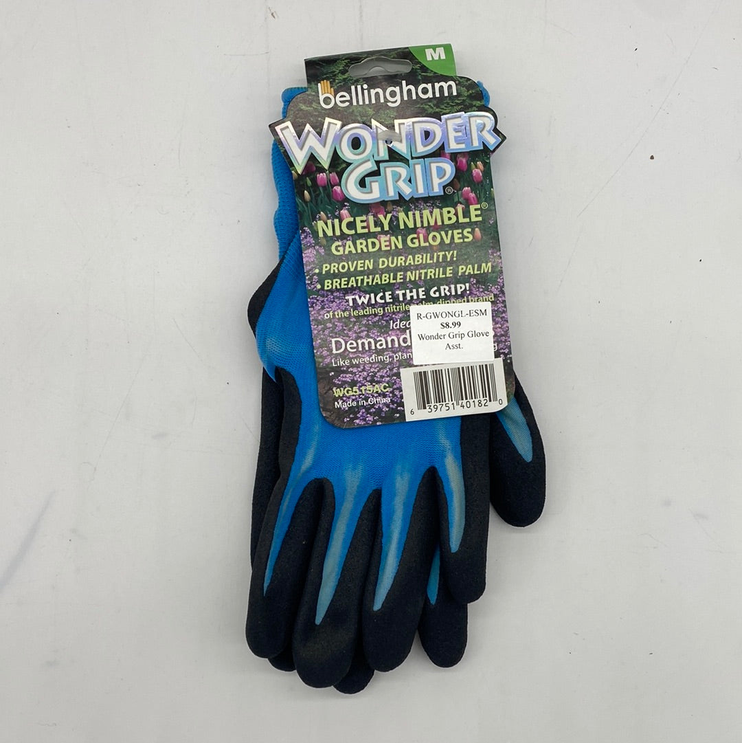 Wonder Grip Nicely Nimble Garden Gloves Assorted Medium