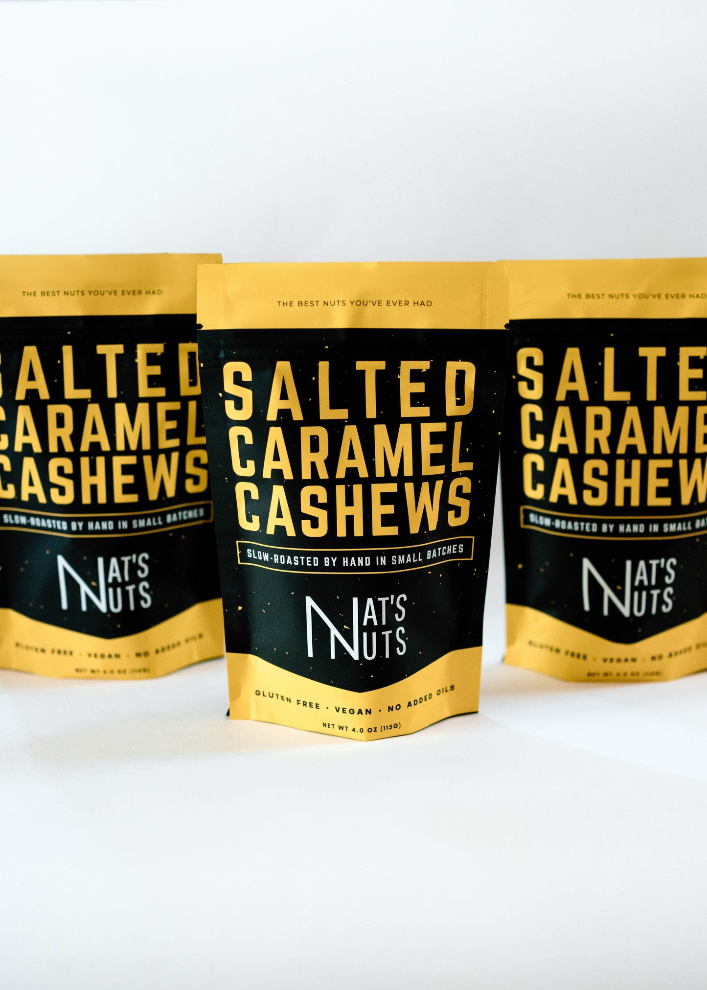 Salted Caramel Cashews | 12-Count Gourmet Roasted Nuts