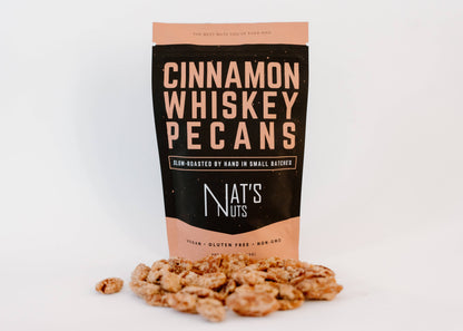 Cinnamon Whiskey Pecans | 12-Count Gourmet Roasted Nuts