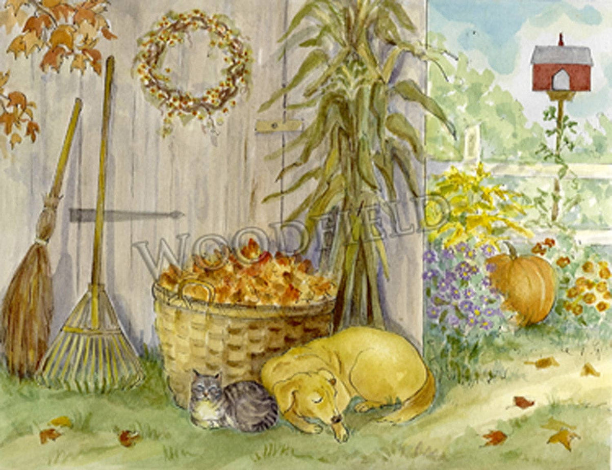 #306 - Autumn Chores Notecard